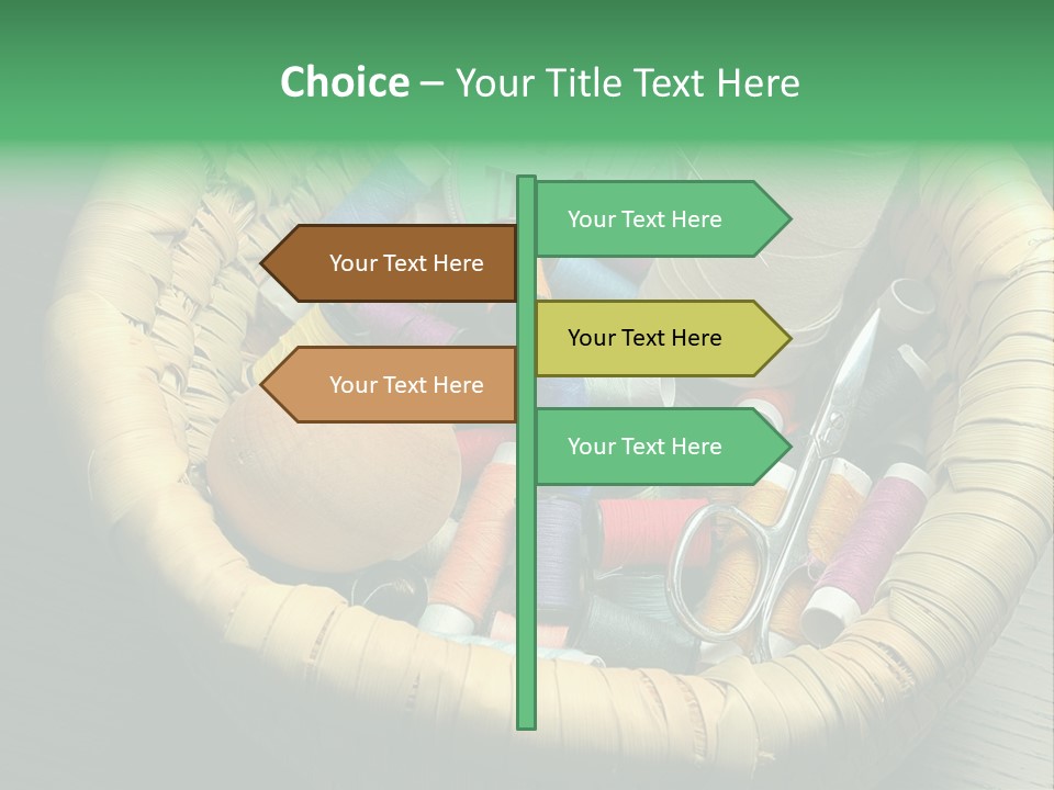 Craft White Button PowerPoint Template