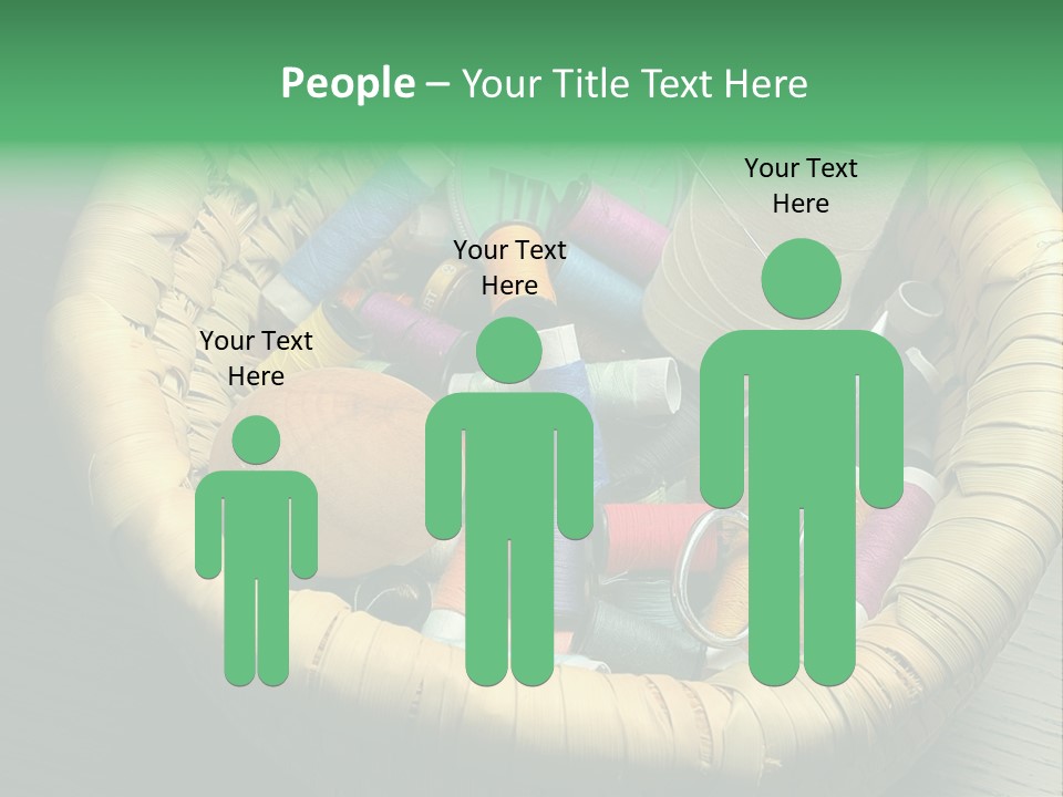 Craft White Button PowerPoint Template