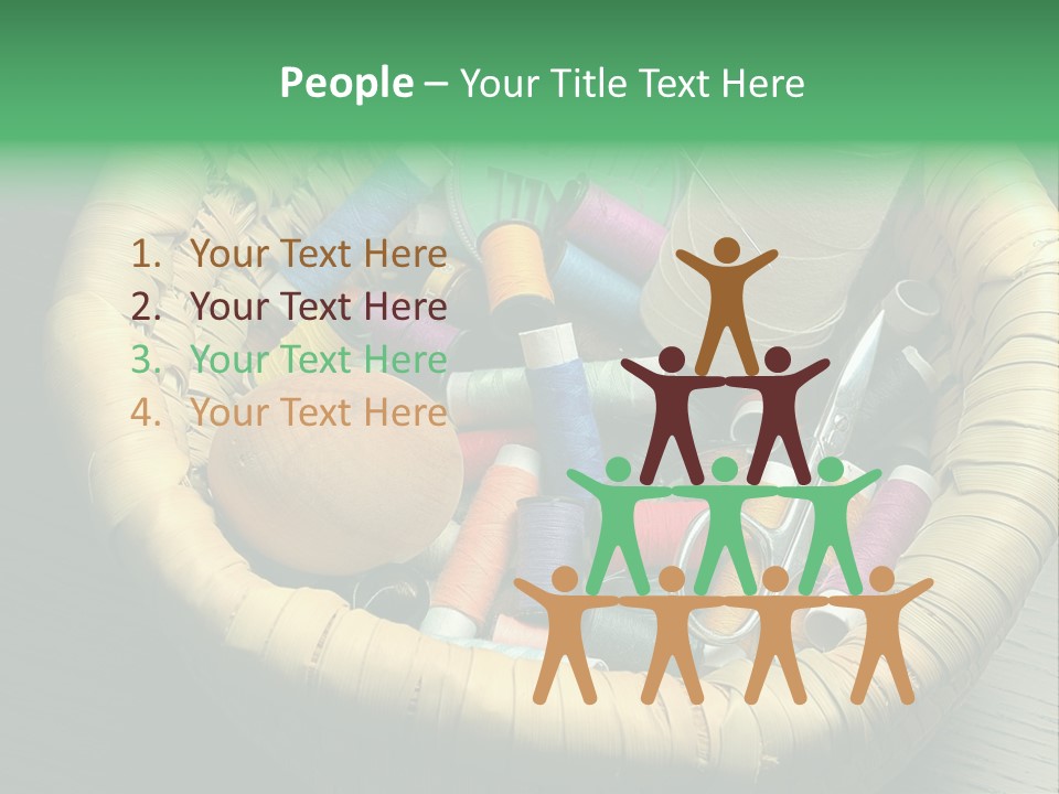 Craft White Button PowerPoint Template