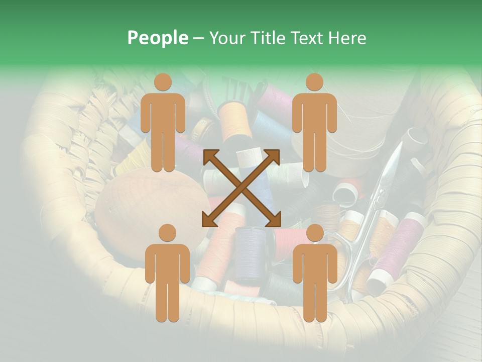 Craft White Button PowerPoint Template