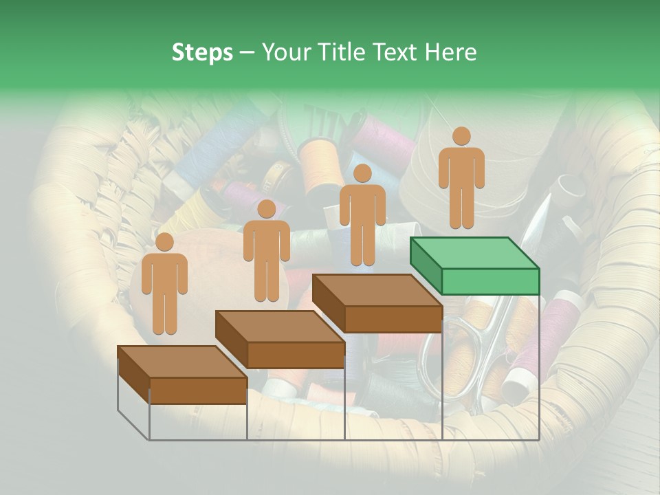 Craft White Button PowerPoint Template