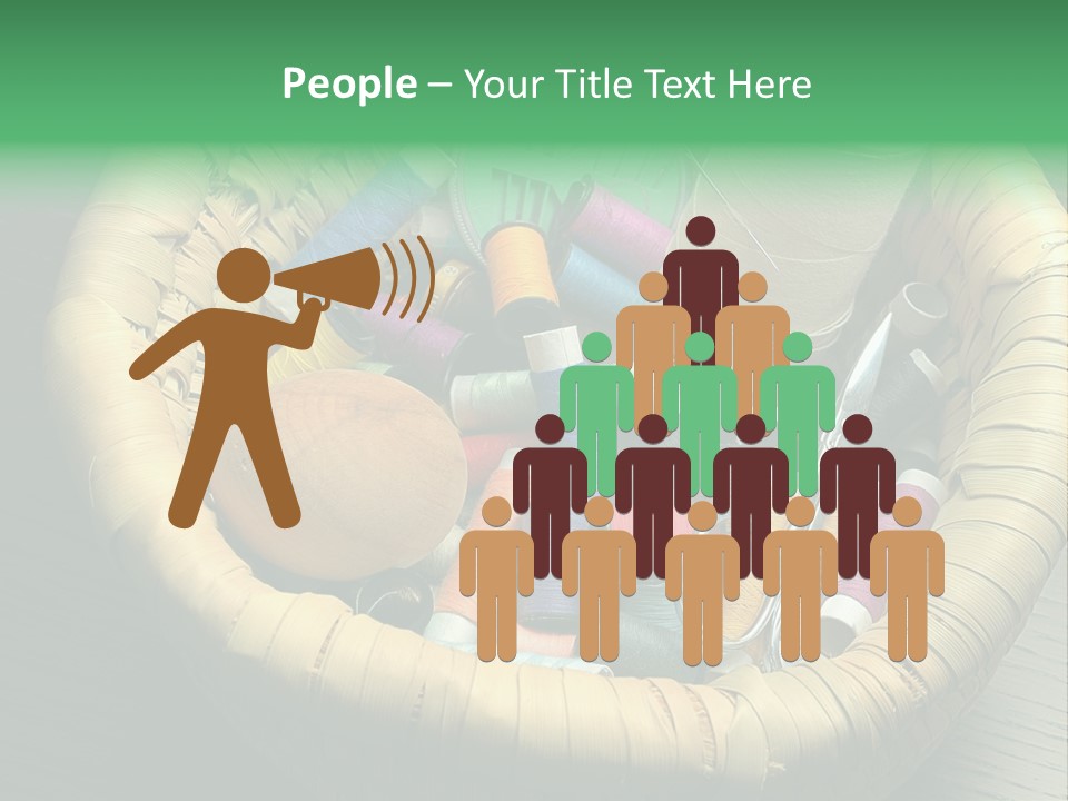 Craft White Button PowerPoint Template