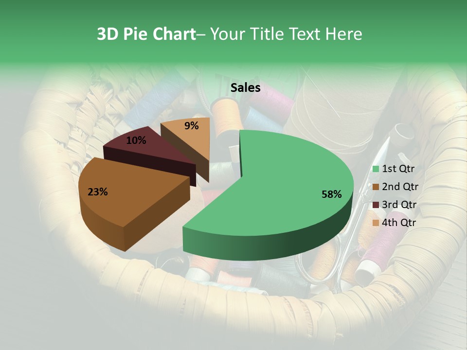 Craft White Button PowerPoint Template