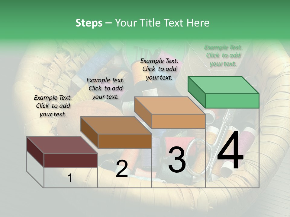 Craft White Button PowerPoint Template