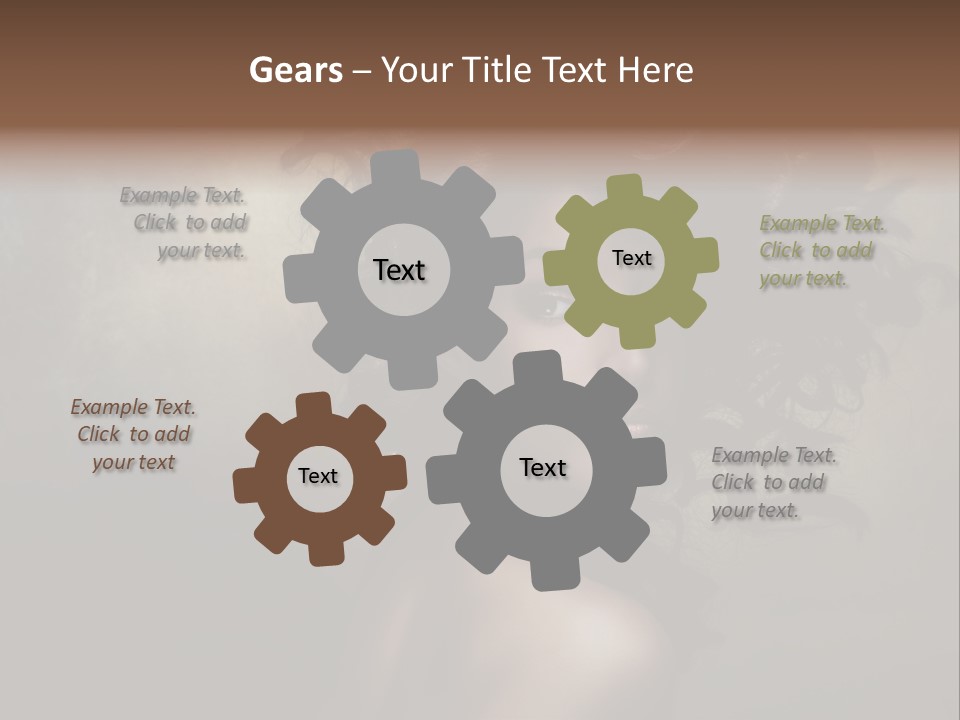 Sexy Black Brown Eyes PowerPoint Template