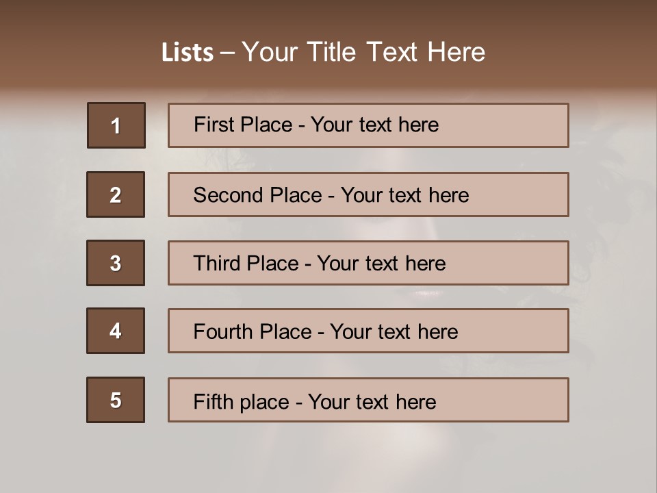 Sexy Black Brown Eyes PowerPoint Template