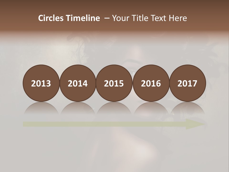 Sexy Black Brown Eyes PowerPoint Template