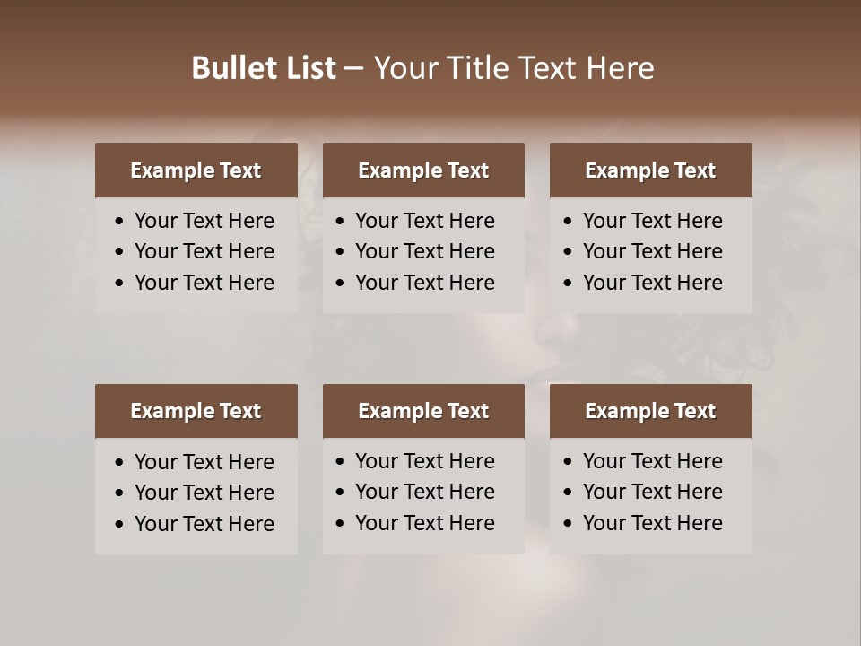 Sexy Black Brown Eyes PowerPoint Template