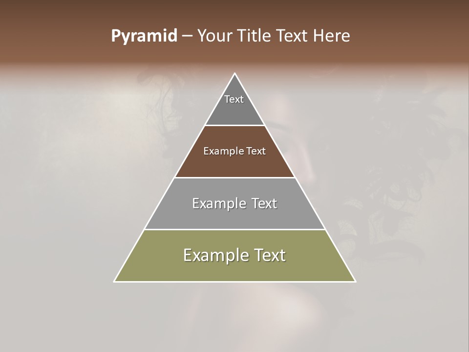 Sexy Black Brown Eyes PowerPoint Template