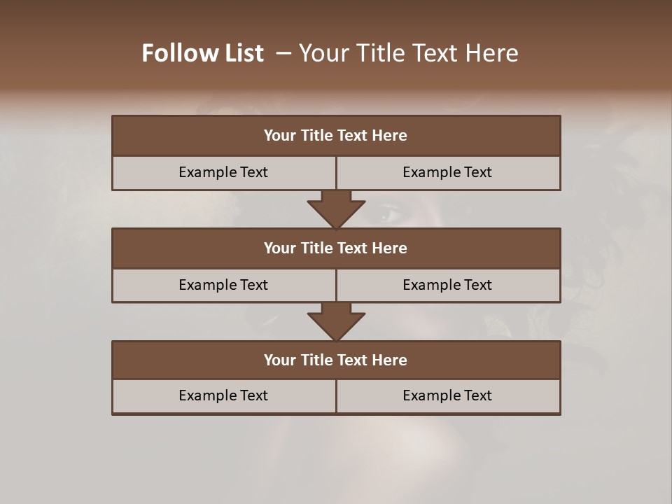 Sexy Black Brown Eyes PowerPoint Template