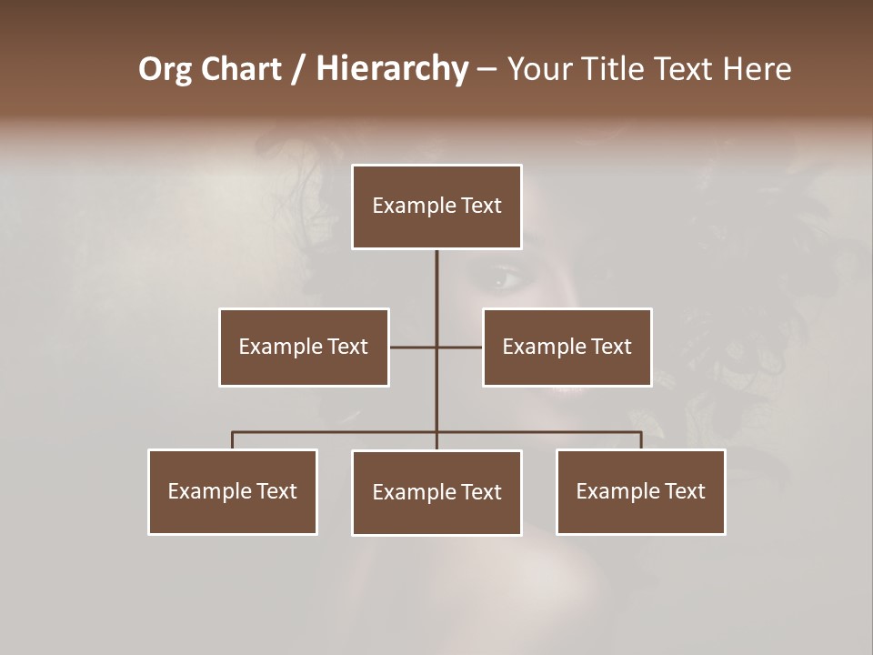 Sexy Black Brown Eyes PowerPoint Template