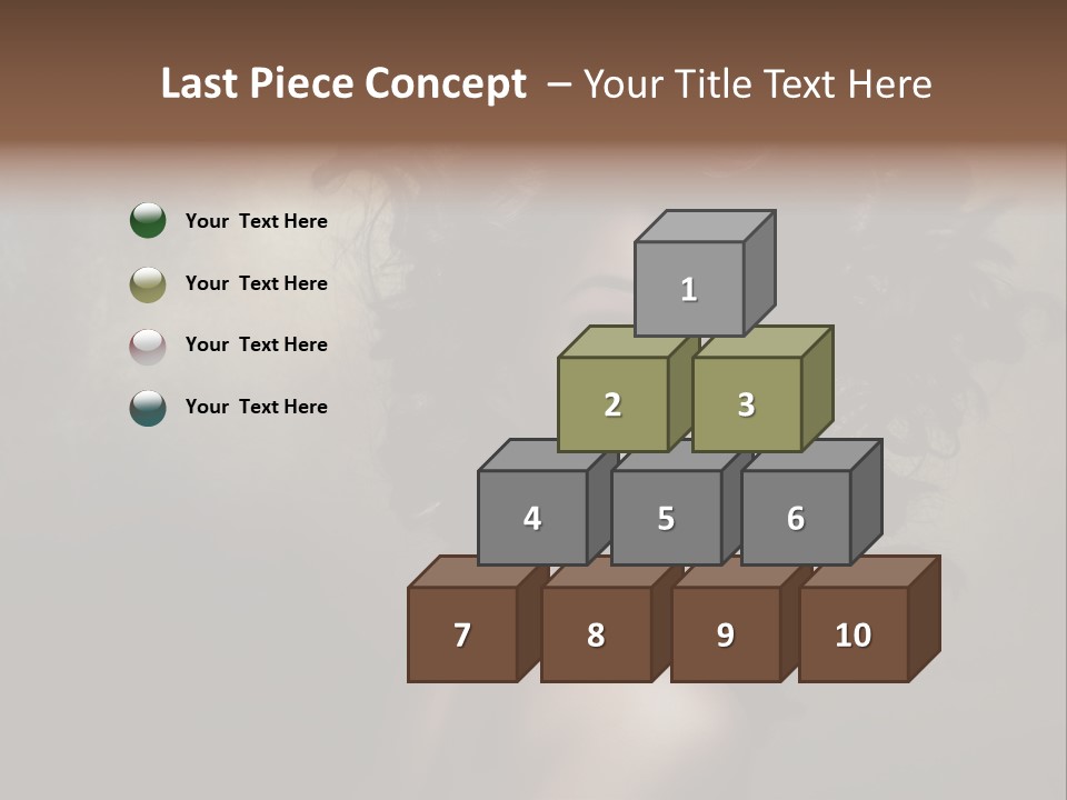 Sexy Black Brown Eyes PowerPoint Template