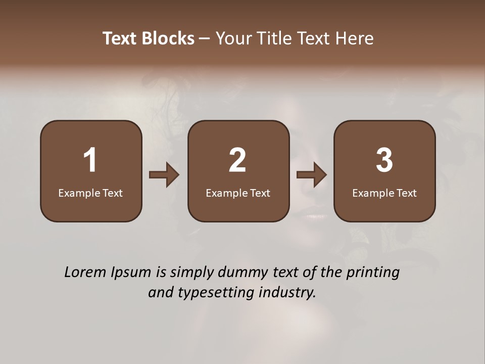 Sexy Black Brown Eyes PowerPoint Template