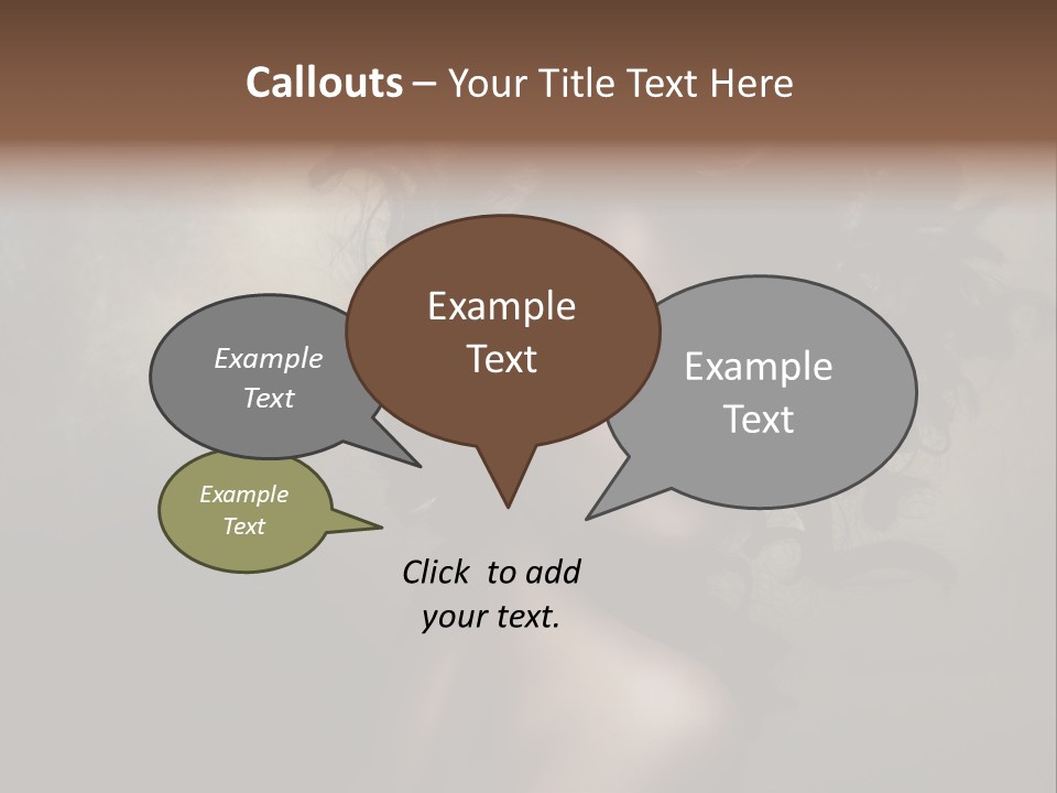 Sexy Black Brown Eyes PowerPoint Template