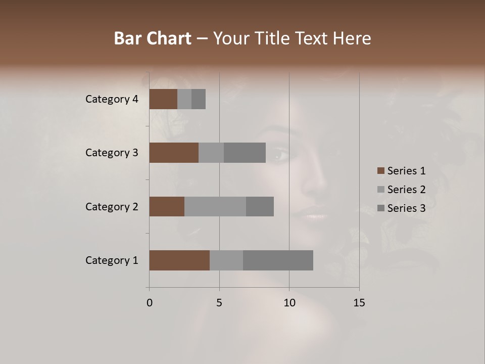 Sexy Black Brown Eyes PowerPoint Template