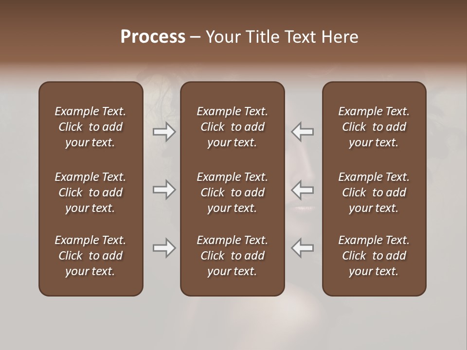 Sexy Black Brown Eyes PowerPoint Template
