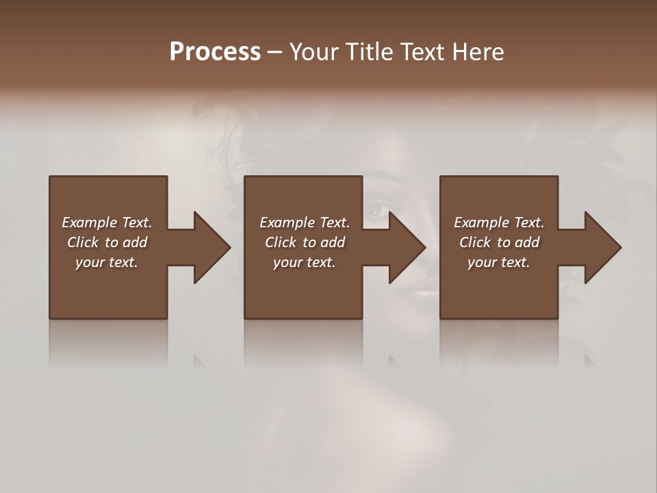 Sexy Black Brown Eyes PowerPoint Template