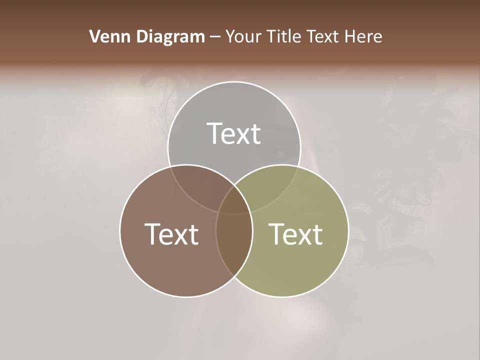 Sexy Black Brown Eyes PowerPoint Template