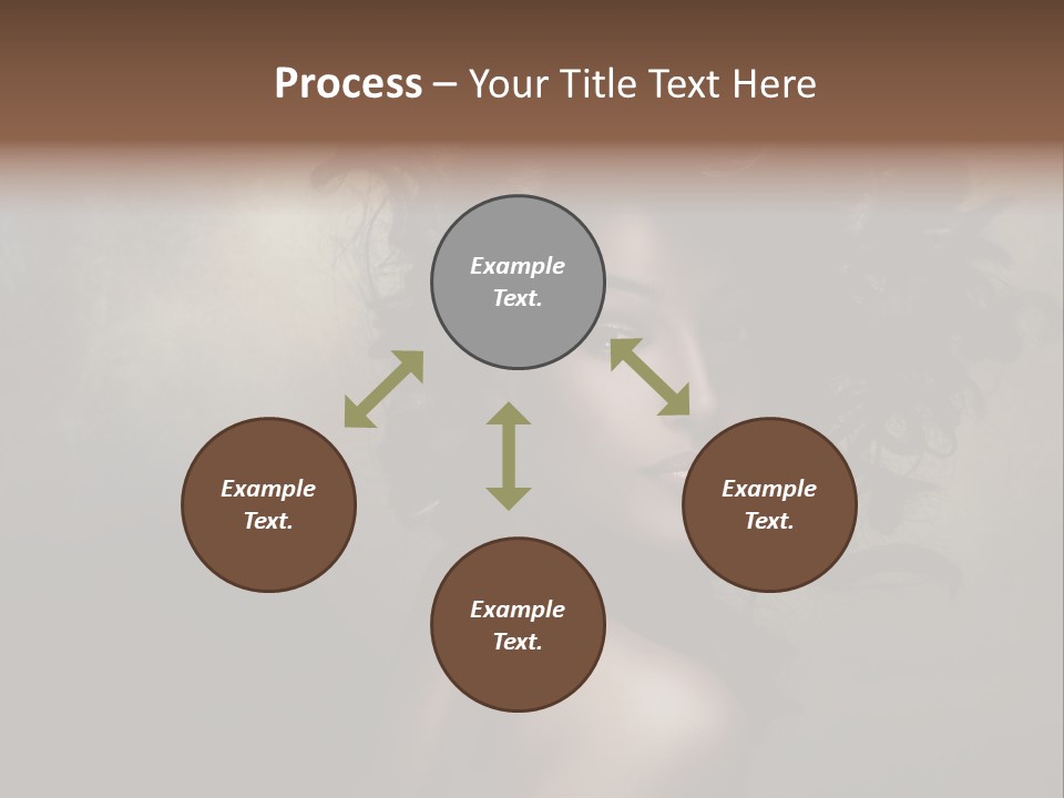 Sexy Black Brown Eyes PowerPoint Template