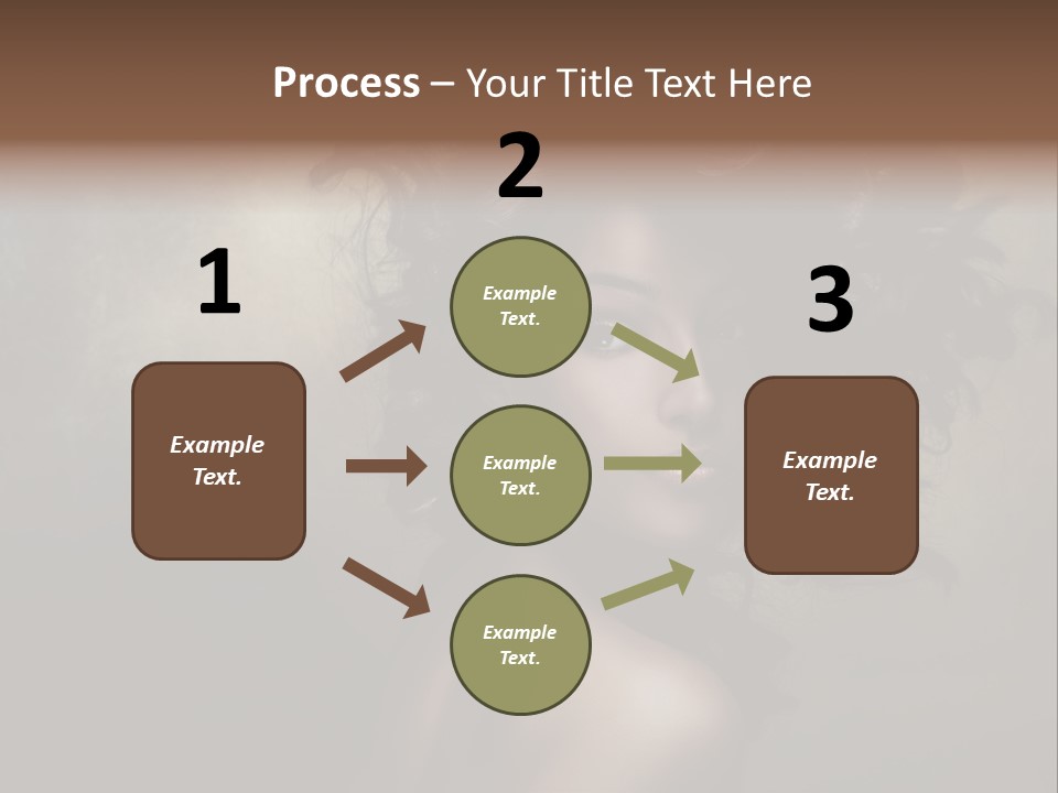 Sexy Black Brown Eyes PowerPoint Template