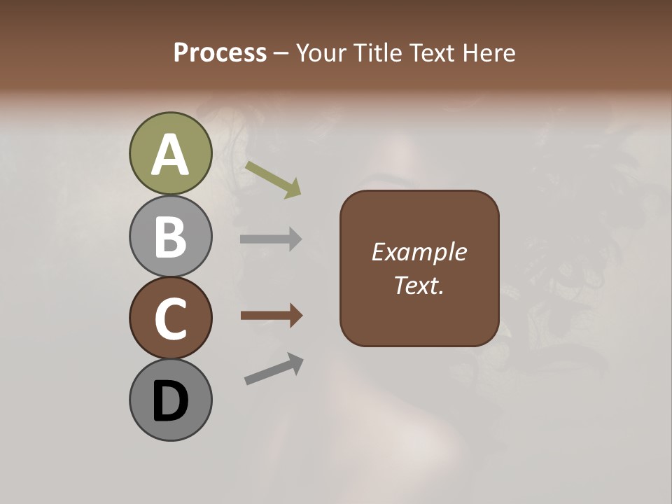 Sexy Black Brown Eyes PowerPoint Template