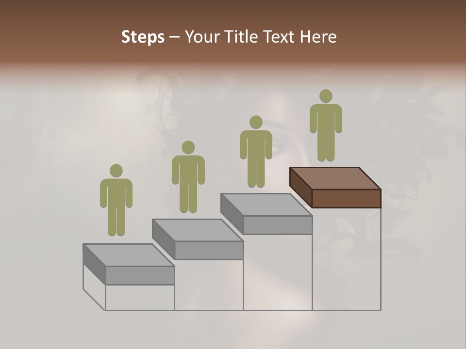 Sexy Black Brown Eyes PowerPoint Template