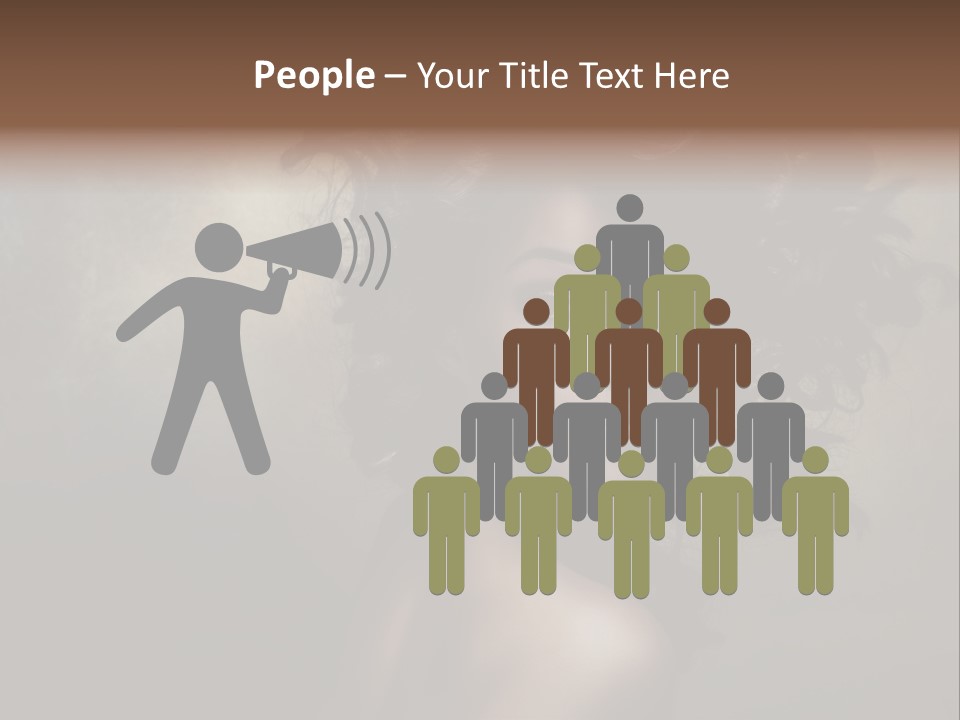 Sexy Black Brown Eyes PowerPoint Template