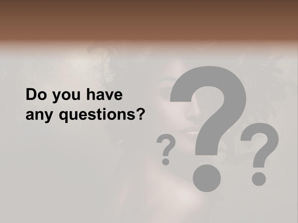 Sexy Black Brown Eyes PowerPoint Template