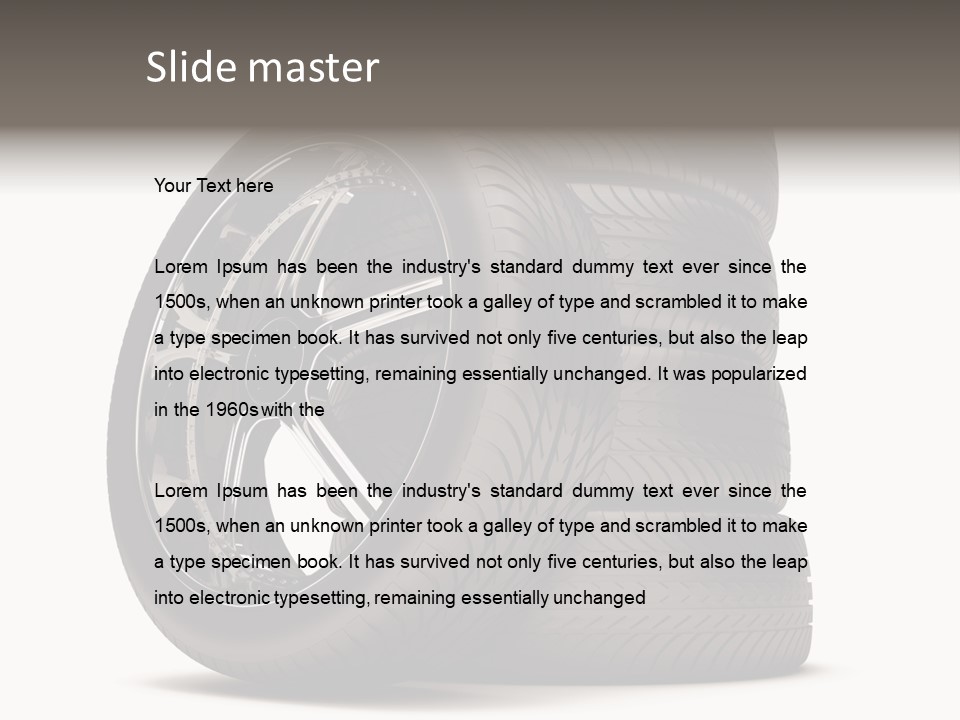 Tyre Marketing Alloy PowerPoint Template