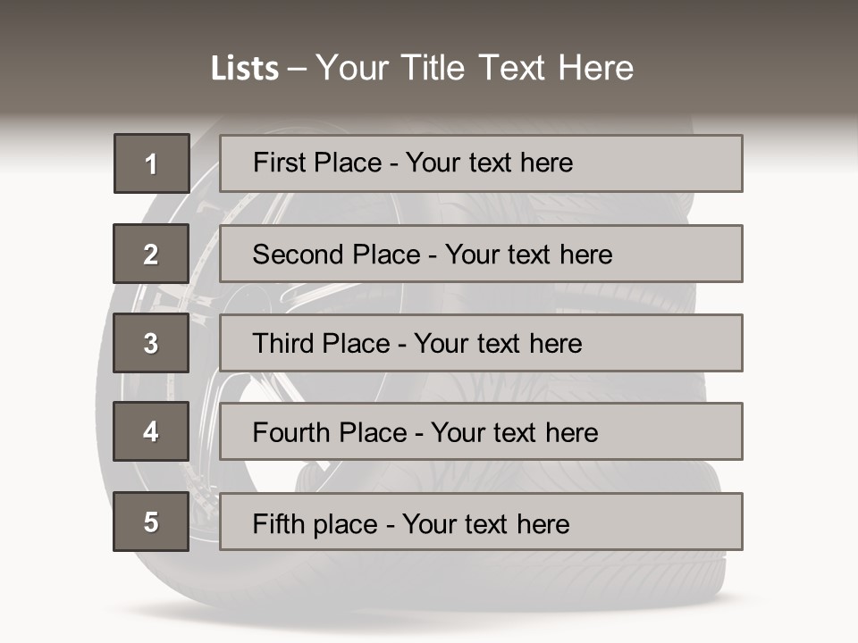 Tyre Marketing Alloy PowerPoint Template