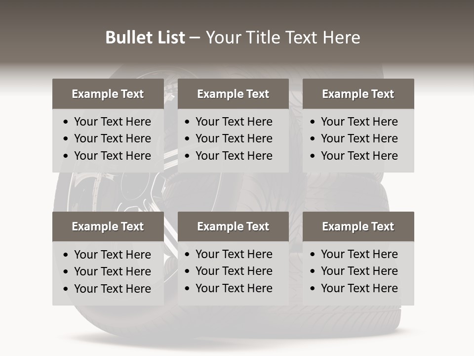 Tyre Marketing Alloy PowerPoint Template