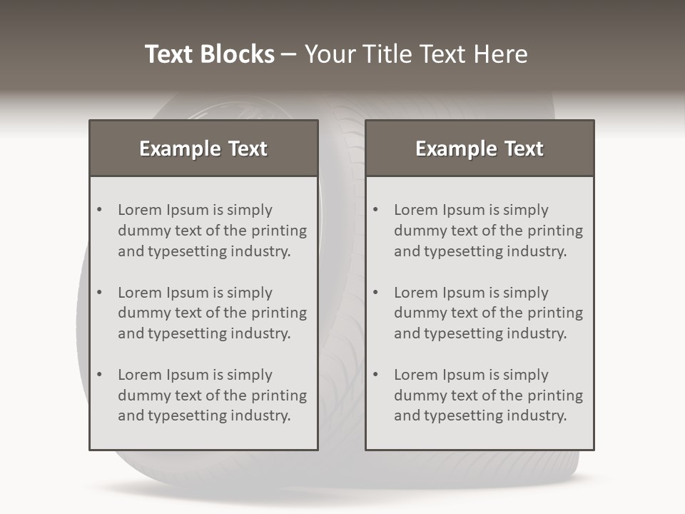 Tyre Marketing Alloy PowerPoint Template