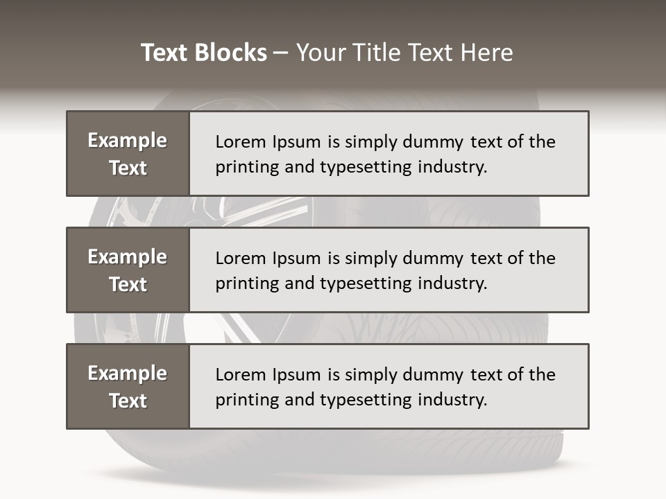 Tyre Marketing Alloy PowerPoint Template