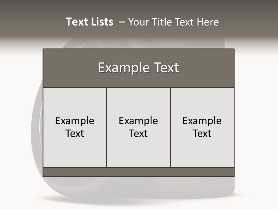 Tyre Marketing Alloy PowerPoint Template