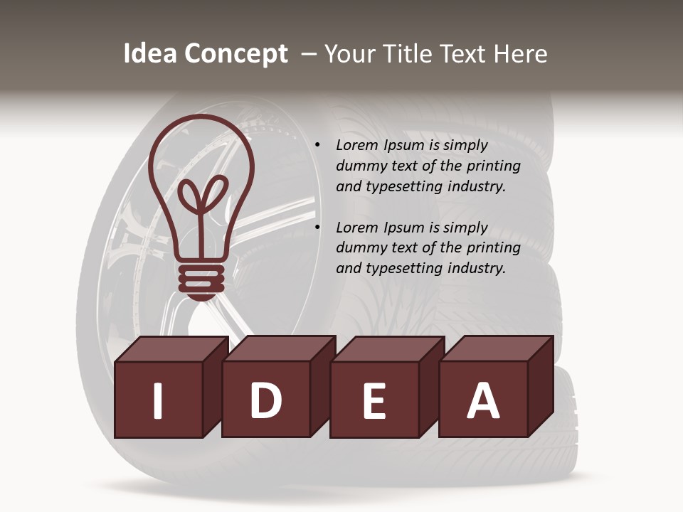 Tyre Marketing Alloy PowerPoint Template