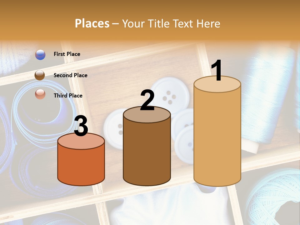 Spool Reel Bobbin PowerPoint Template