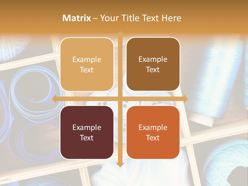 Spool Reel Bobbin PowerPoint Template