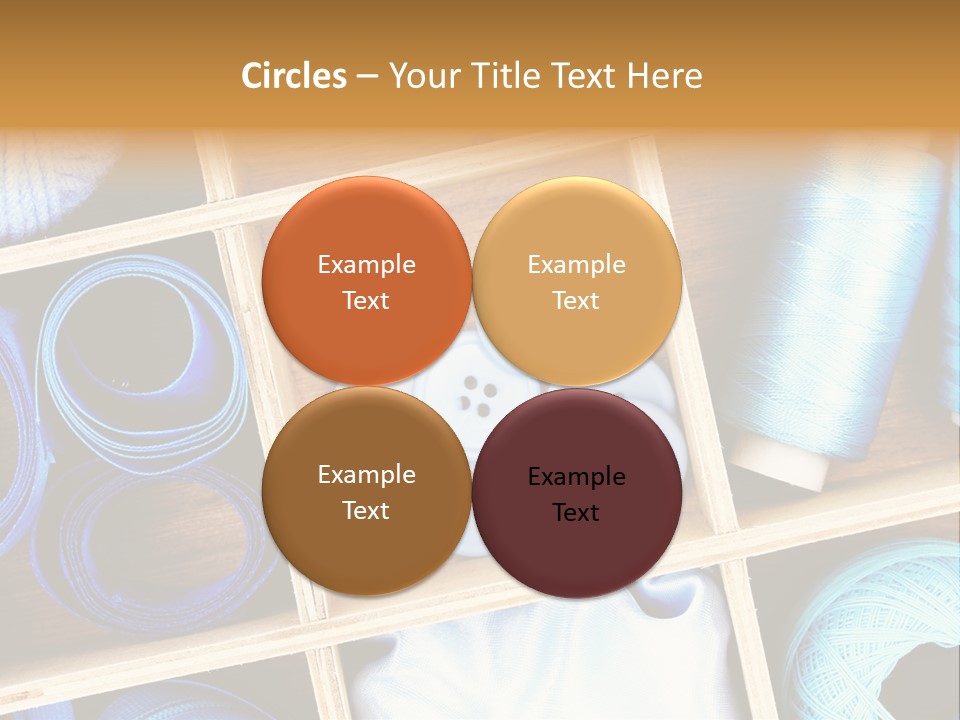 Spool Reel Bobbin PowerPoint Template