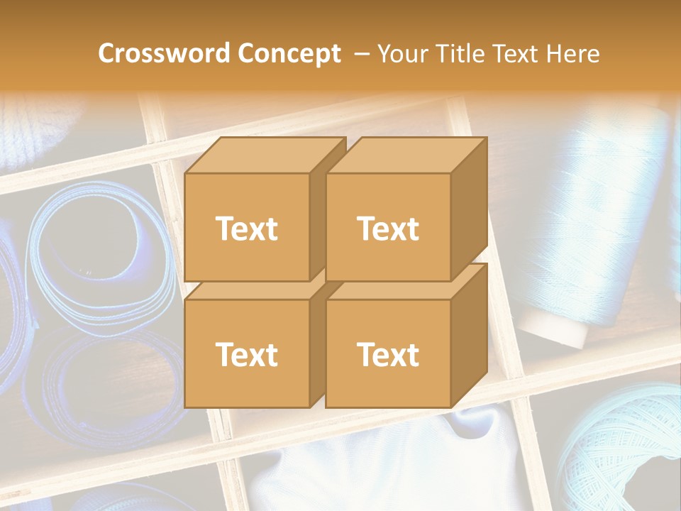 Spool Reel Bobbin PowerPoint Template