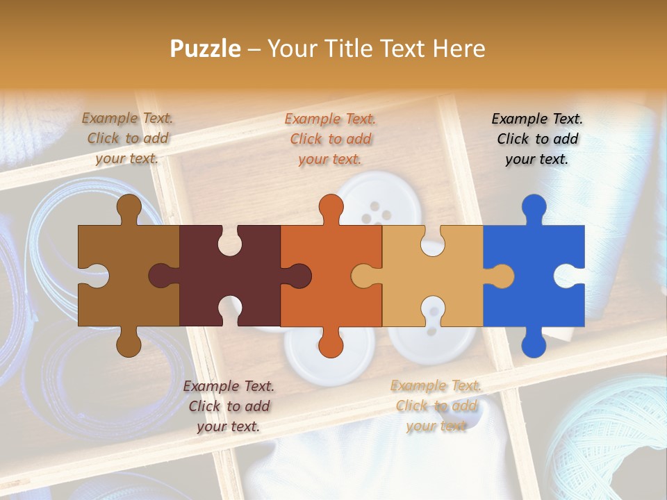 Spool Reel Bobbin PowerPoint Template