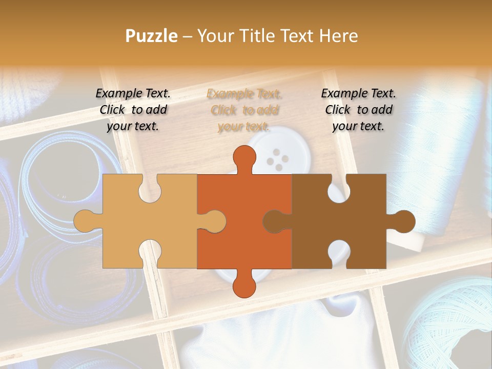 Spool Reel Bobbin PowerPoint Template