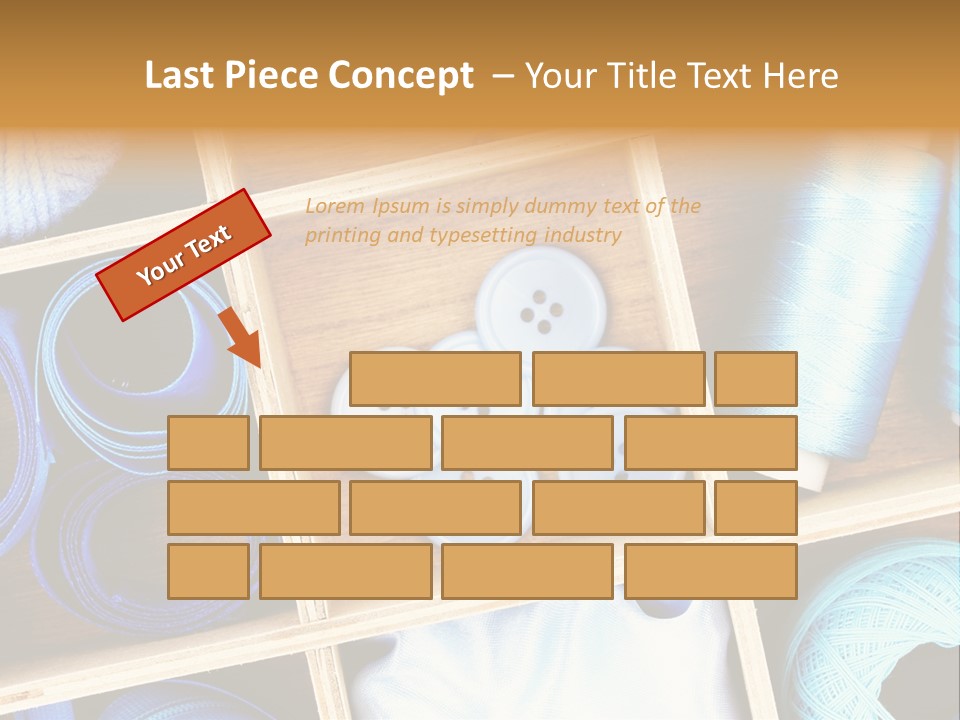 Spool Reel Bobbin PowerPoint Template