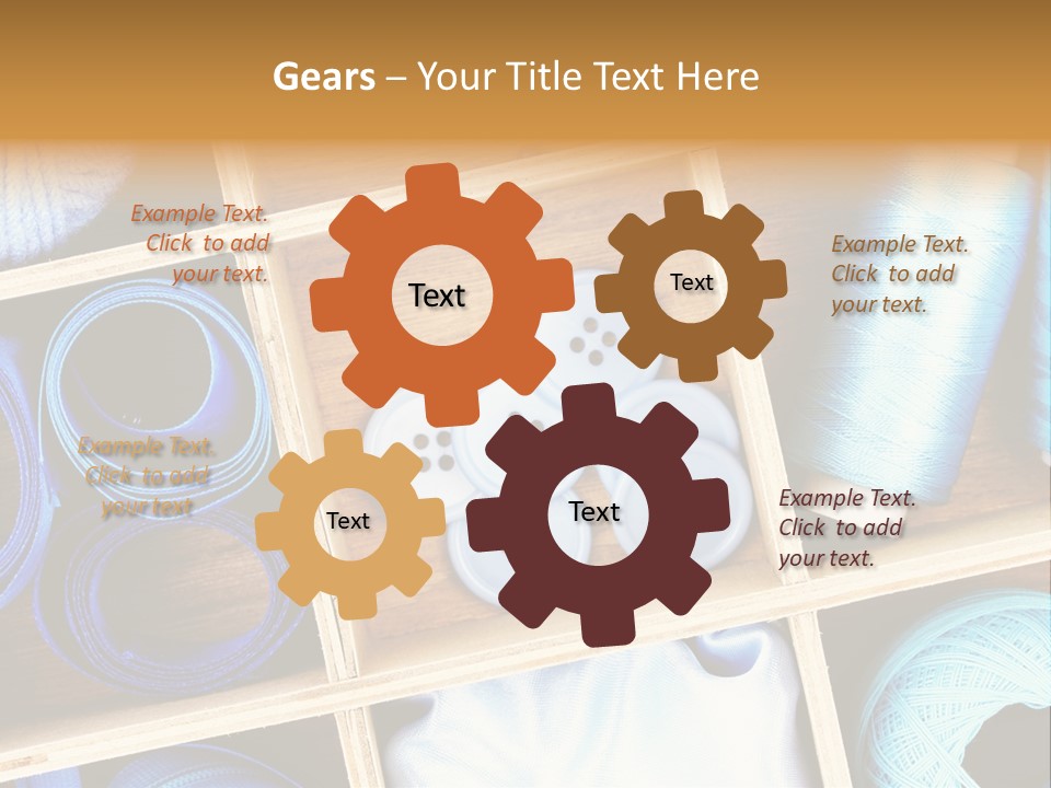 Spool Reel Bobbin PowerPoint Template