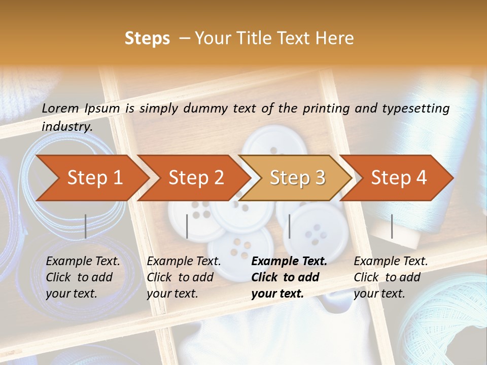 Spool Reel Bobbin PowerPoint Template