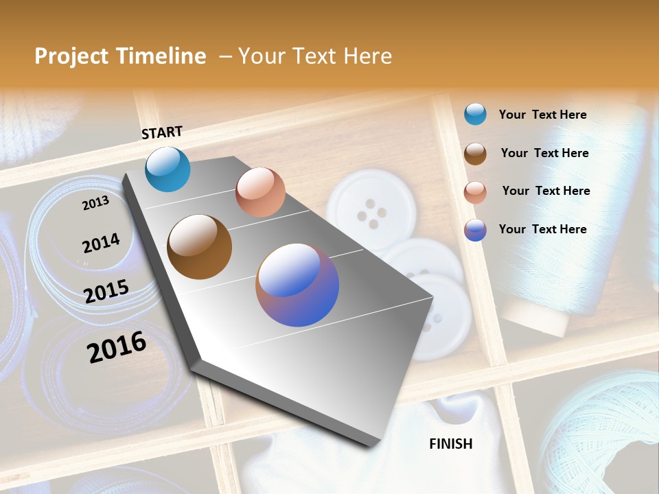 Spool Reel Bobbin PowerPoint Template