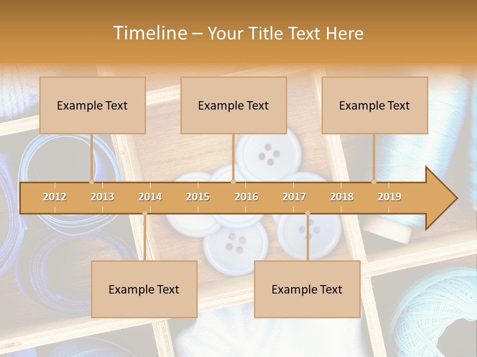 Spool Reel Bobbin PowerPoint Template
