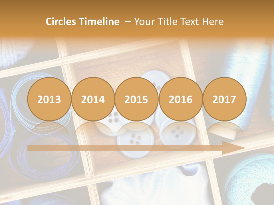 Spool Reel Bobbin PowerPoint Template