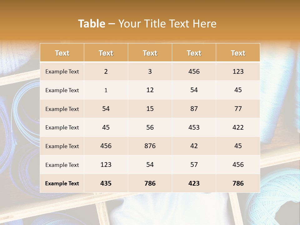 Spool Reel Bobbin PowerPoint Template