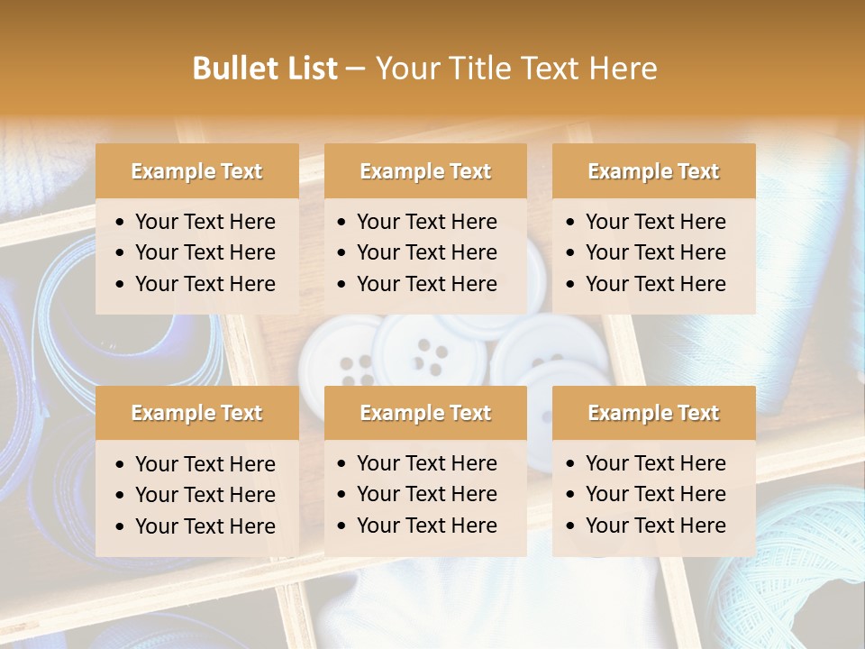 Spool Reel Bobbin PowerPoint Template