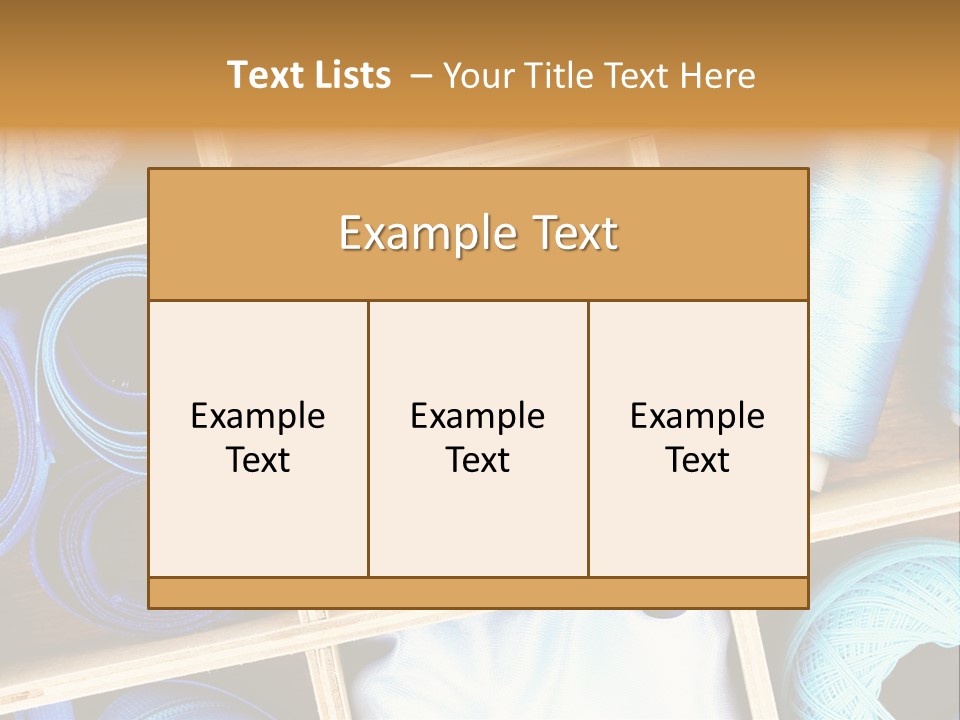 Spool Reel Bobbin PowerPoint Template